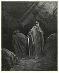 Ilustración de Gustave Doré para El Paraíso Perdido de Milton, Libro X, línea 610